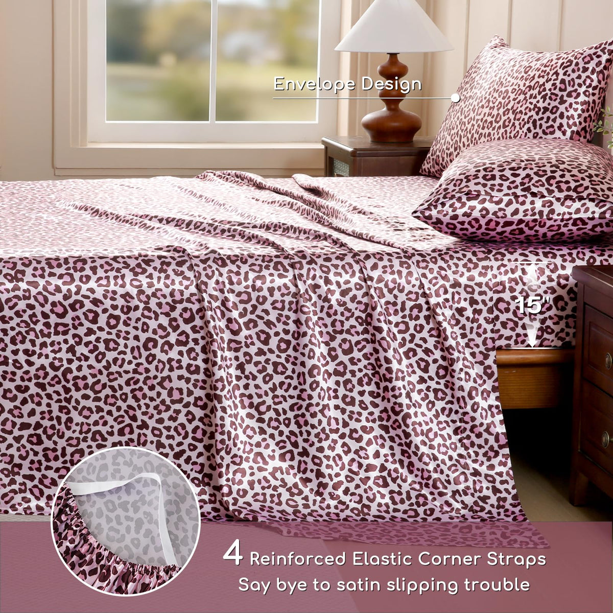 Close-up of MR&HM satin fabric texture emphasizing silky smooth feel
