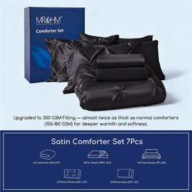 MR&HM pinch-pleat detail highlighting elegant design and premium bedding vibe.