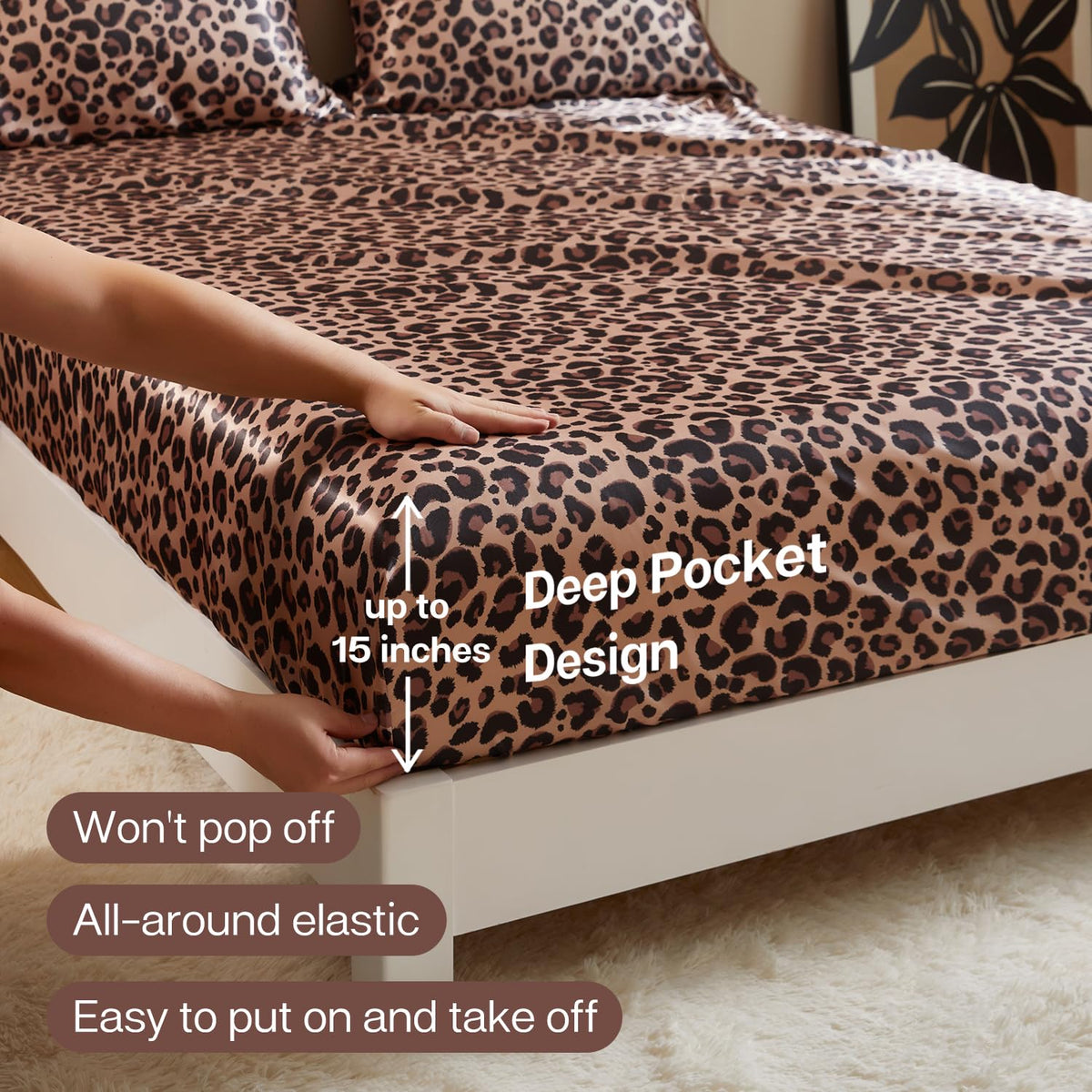 MR&HM deep-pocket detail helps keep sheet in place overnight