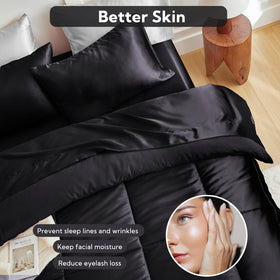 MR&HM satin pillowcase soft texture minimizes friction for smoother hair.