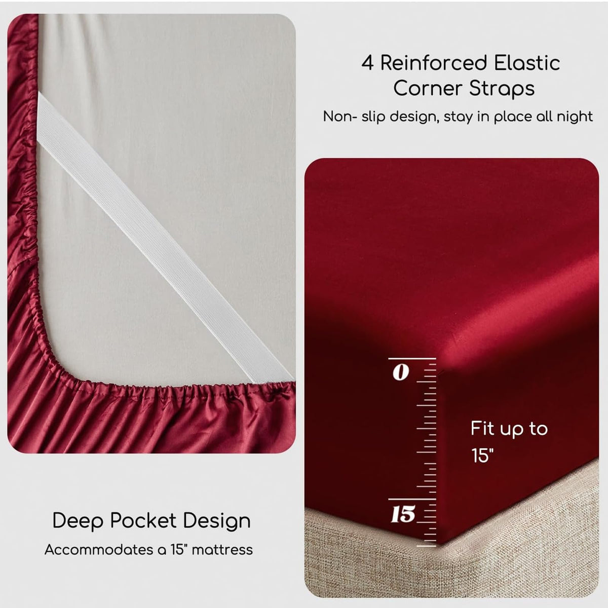 MR&HM satin texture close-up showing silky, breathable fabric