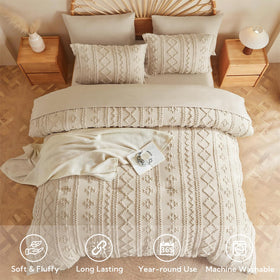MR&HM tufted boho embroidery detail adds texture