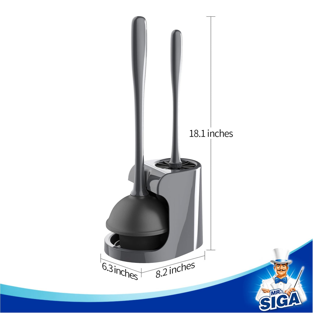 MR.SIGA compact footprint shown for easy storage