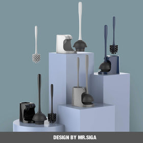MR.SIGA heavy-duty plunger with rubber suction cup for tough clogs
