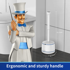 MR.SIGA heavy-duty toilet plunger demonstrates strong suction for stubborn clogs.