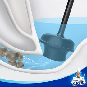MR.SIGA plunger with ergonomic handle for secure, comfortable plunging