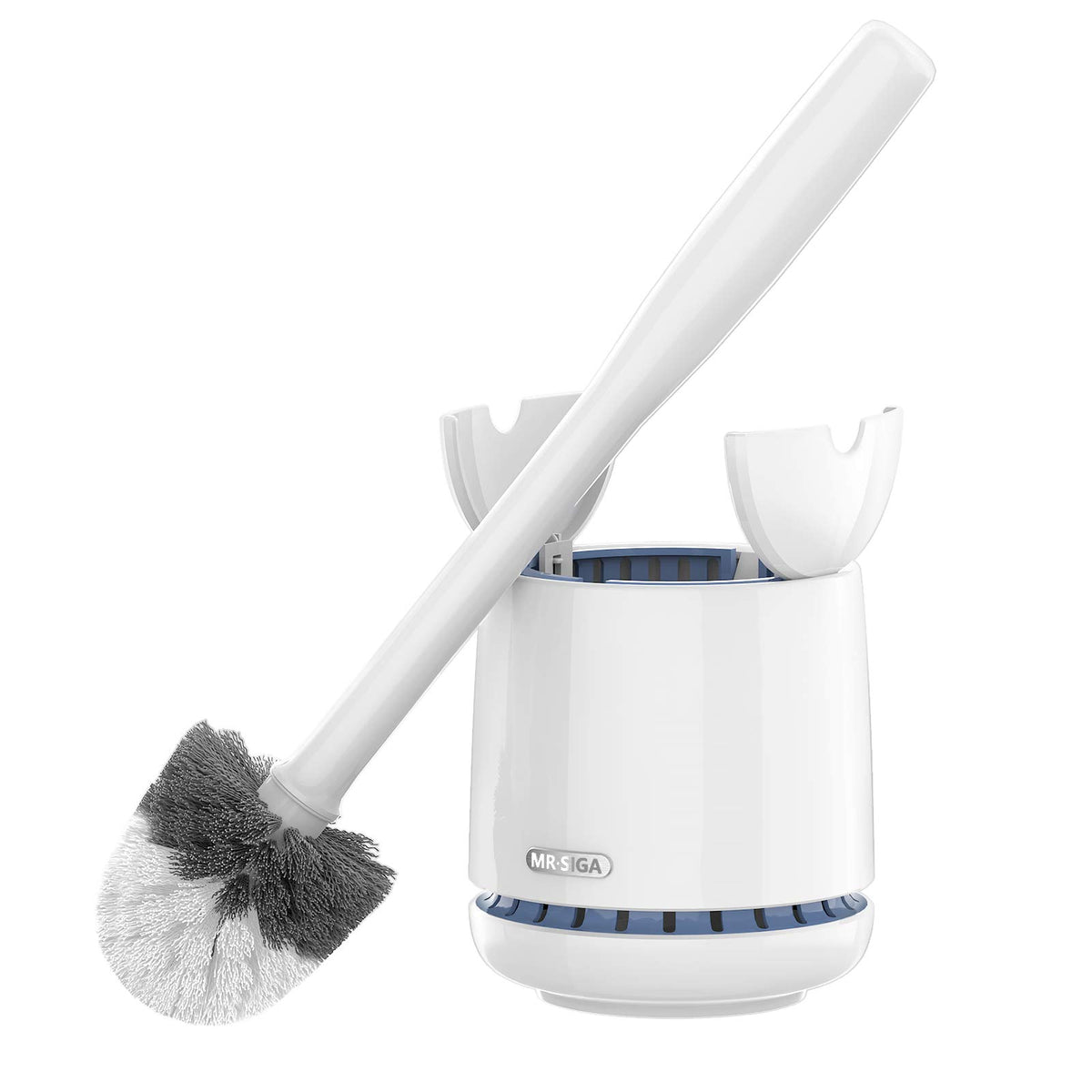 MR.SIGA toilet bowl brush holder with compact base for steady storage