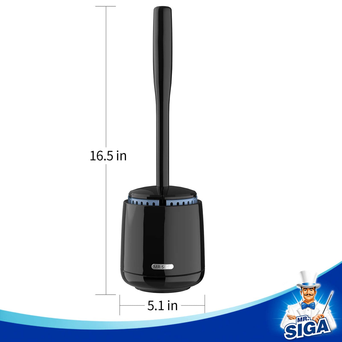 MR.SIGA holder lid ventilation, quick air-drying supports hygienic storage.