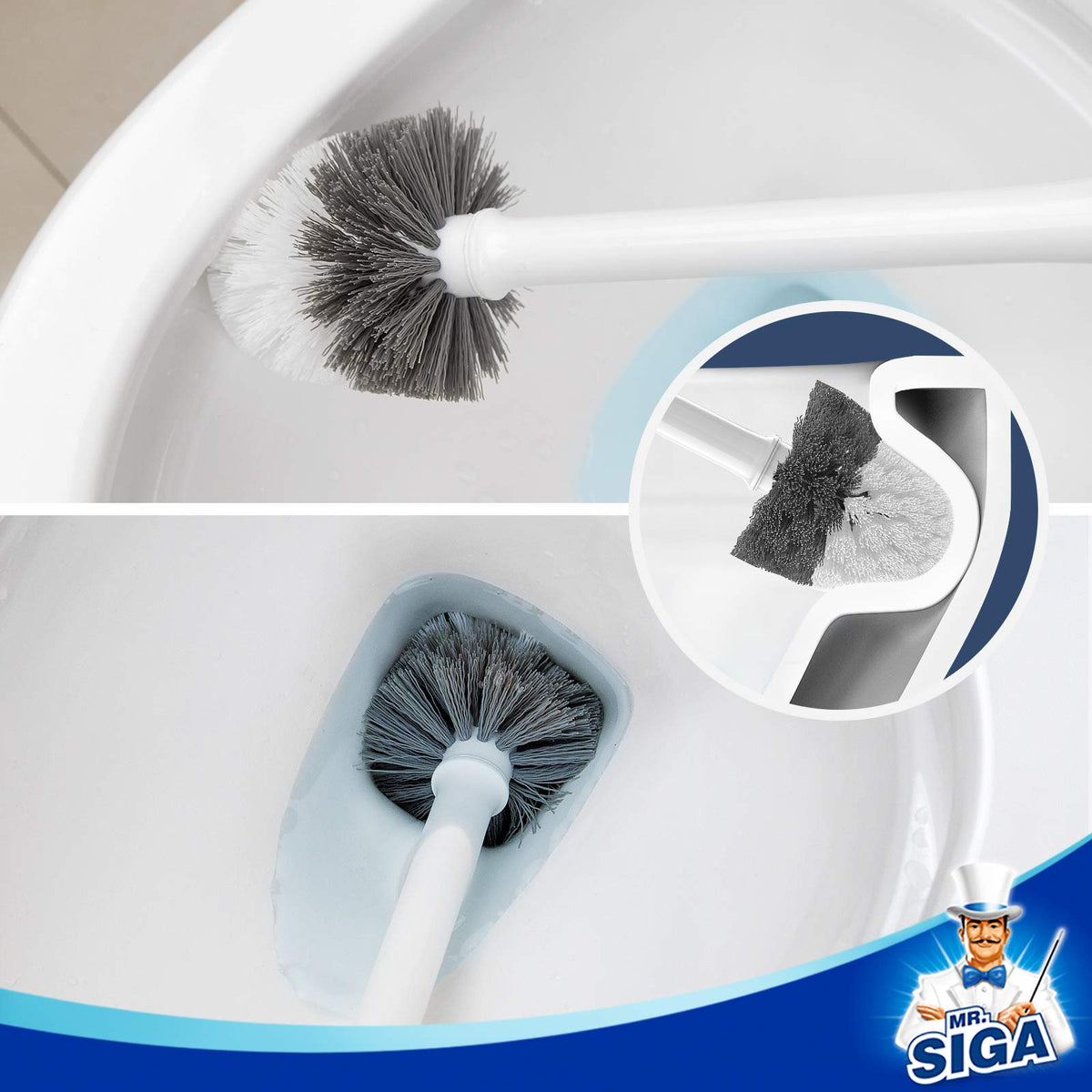 MR.SIGA lid opens automatically for quick air drying and hygienic storage