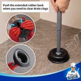 MR.SIGA lid auto-close reduces splash after use.