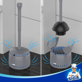 MR.SIGA space-saving set fits small bathrooms without compromising power.