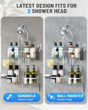 MSAICOE never-sliding design keeps items steady during showers.