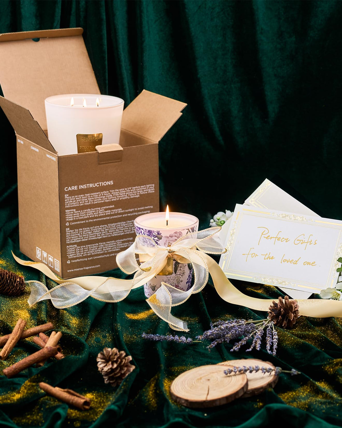 M&SENSE 150-hour burn time promises lasting warmth and fragrance.
