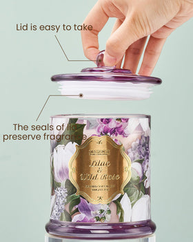 M&SENSE crystal glass jar adds a luxurious touch to your space.