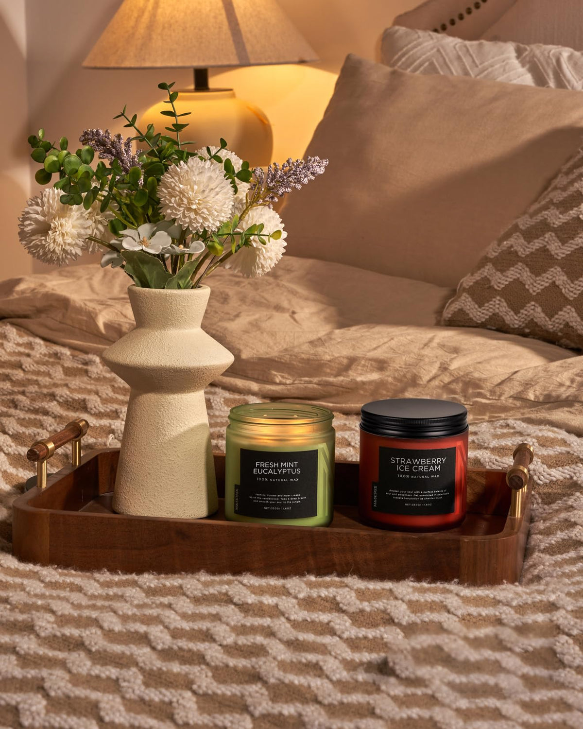M&SENSE gift-ready candle ideal for birthdays and occasions.