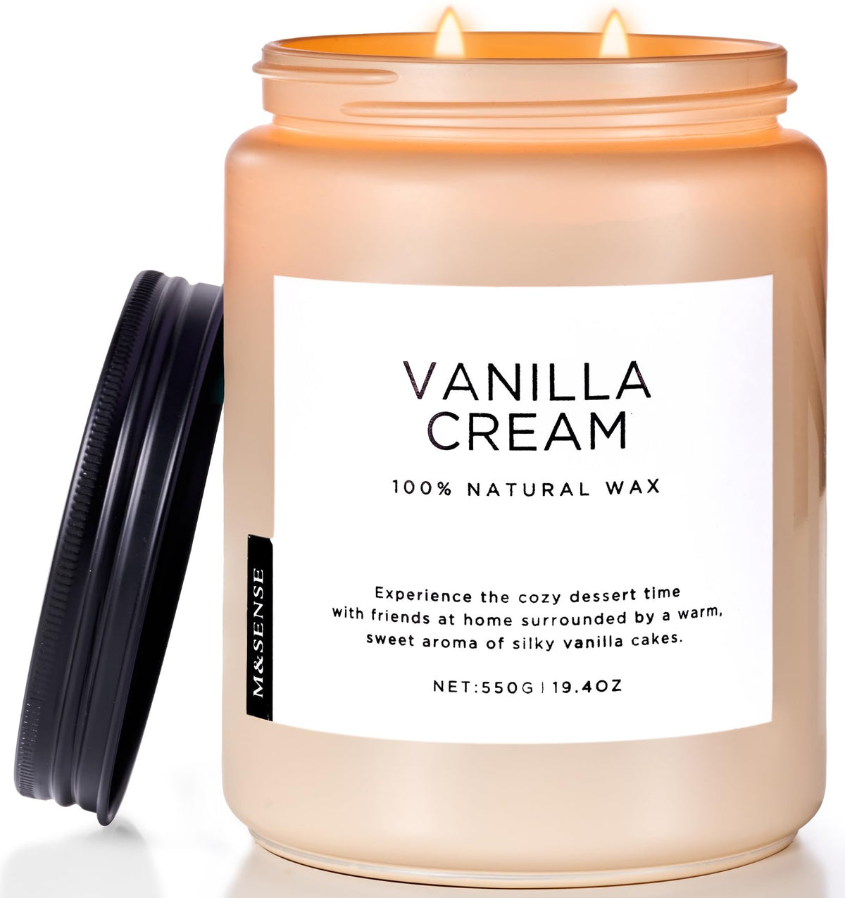 M&SENSE vanilla candle packaging highlights eco-friendly materials for gifting