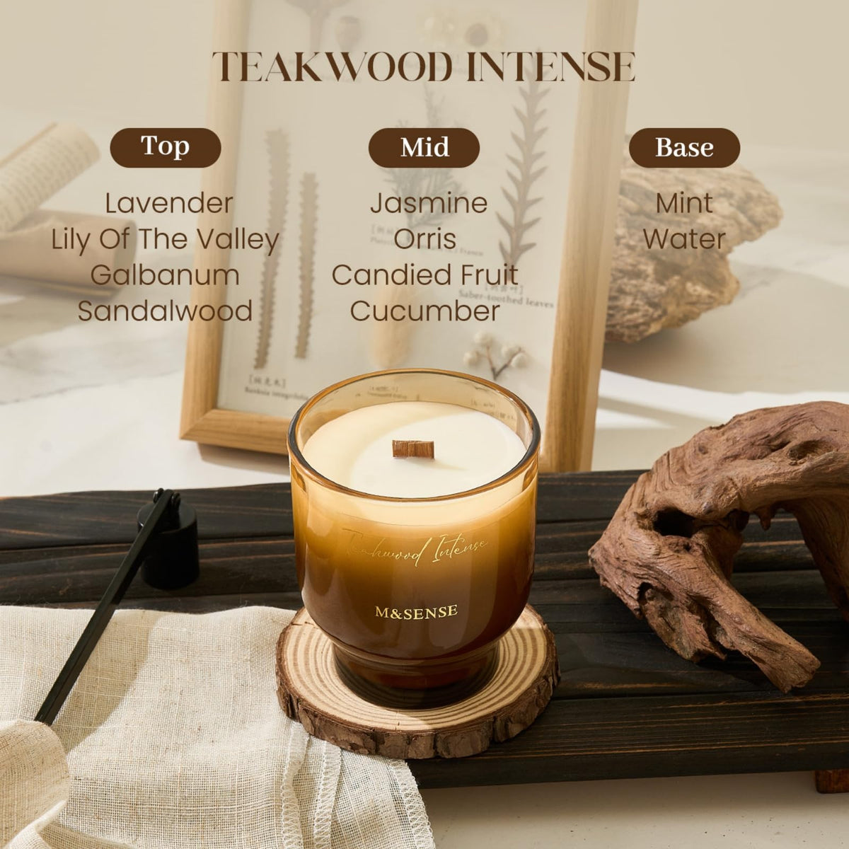 M&SENSE candle uses non-toxic formula for safe home fragrance