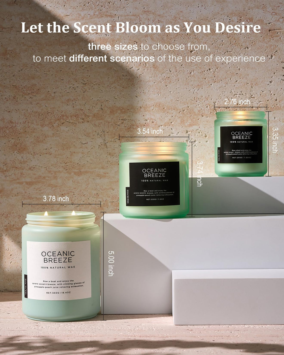 M&SENSE Oceanic Breeze glow enhances cozy living spaces.