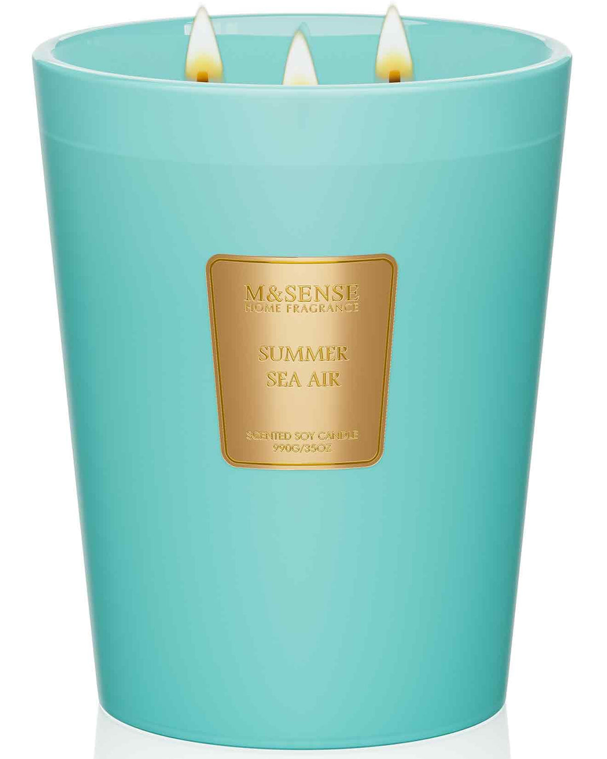 M&SENSE Summer Sea Air candle 35oz jar for bold scent and long burn
