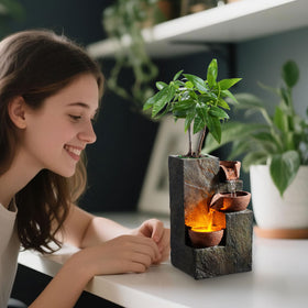 MSEONWXI compact design fountain fitting on shelves and desks