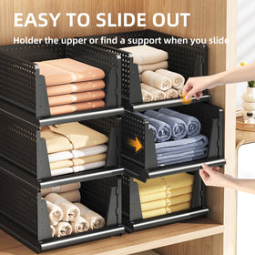 MSHOMELY camper closet organizers for clothes and sheets.