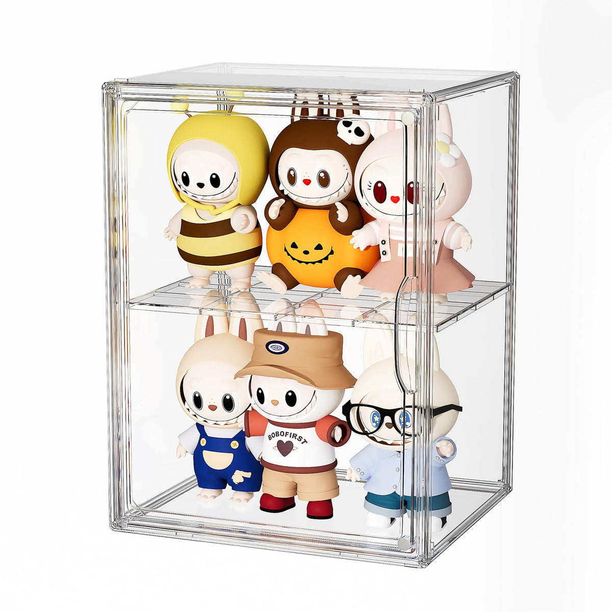 MSHOMELY clear enclosure keeps small pieces organized and accessible.