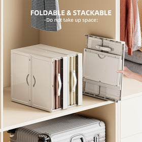 MSHOMELY large-capacity storage holds queen or king linens and blankets.