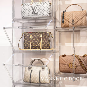 MSHOMELY magnetic-door display case in easy-access position