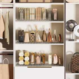 MSHOMELY purses neatly separated and upright, saving closet space