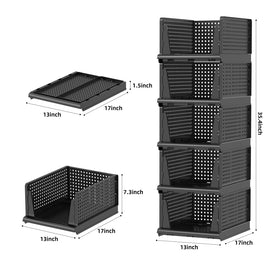 MSHOMELY space-saving closet bins fit RV shelves.