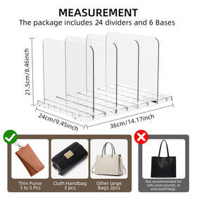 MSHOMELY acrylic divider close-up demonstrates sturdy adjustable design