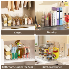 MSHOMELY clear dividers provide quick access and easy bag selection