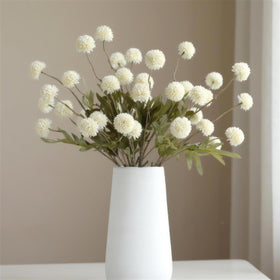 MSIUE artificial flowers 20inch white bouquet adds instant elegance to a vase.
