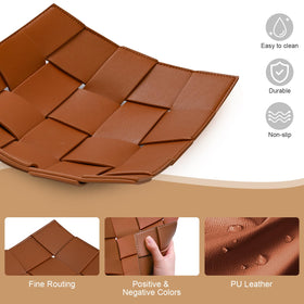 Textured PU leather surface and precise stitching on the MSJGA tray.