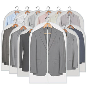 MsKitchen garment bags overview for organized closet storage keeps outfits dust-free.