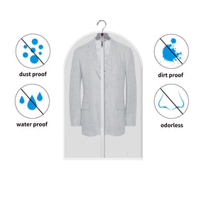 MsKitchen garment bags protect delicate fabrics from dust and moisture.