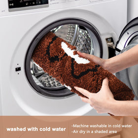 MSYA washable football field rug cleans easily after messier adventures