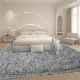 Mtandyx 8x10 gray plush area rug adds cozy style to living spaces
