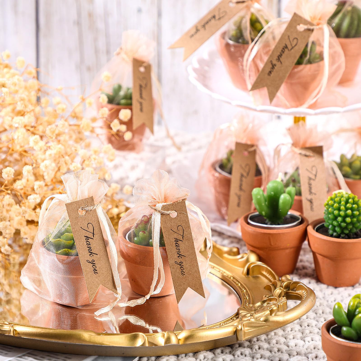 MTLEE mini terracotta candle holders add rustic charm to decor