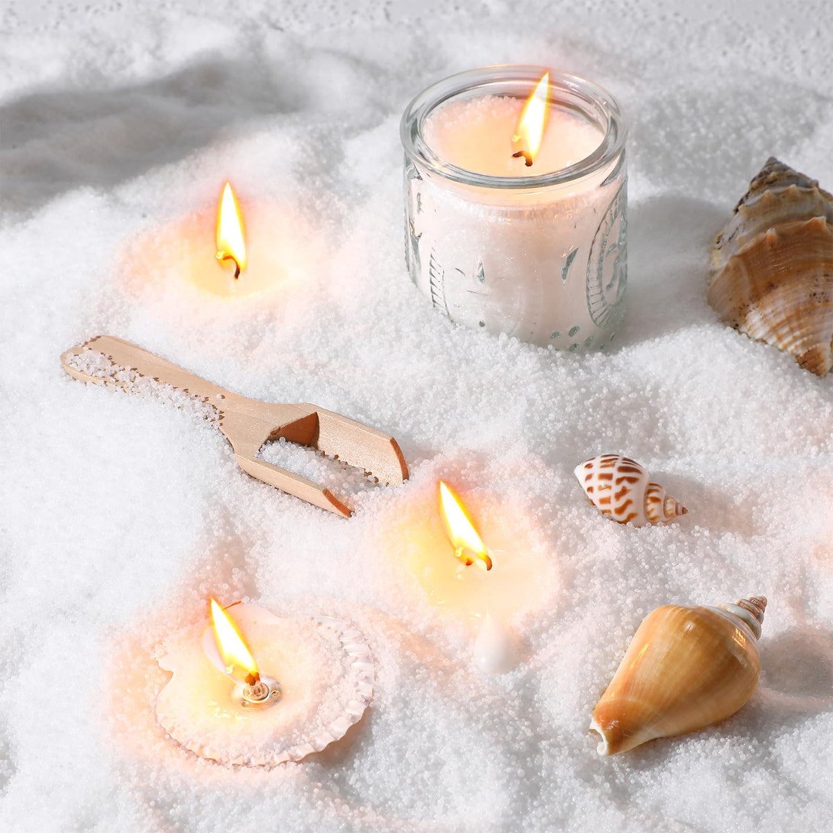 MTLEE Pearled Candle DIY Kit: all-in-one setup for creative home crafting.