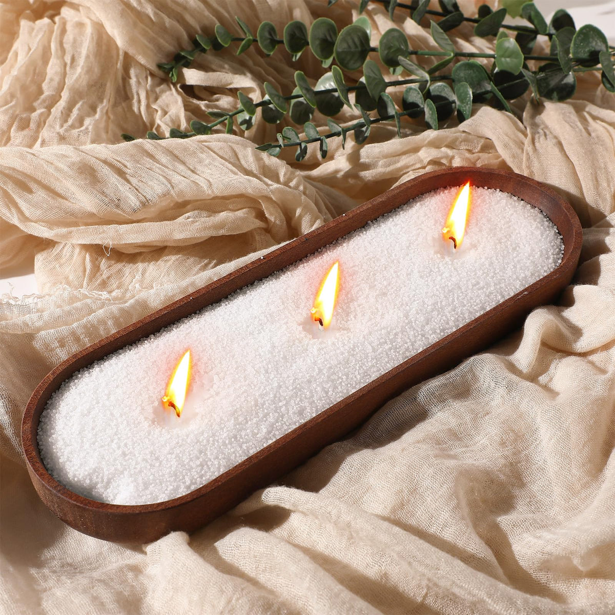 MTLEE Pearled Candle Wax Detail: natural plant-based wax for a cleaner burn.