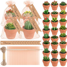 MTLEE succulent tealight candles pack for elegant table decor and gifts.