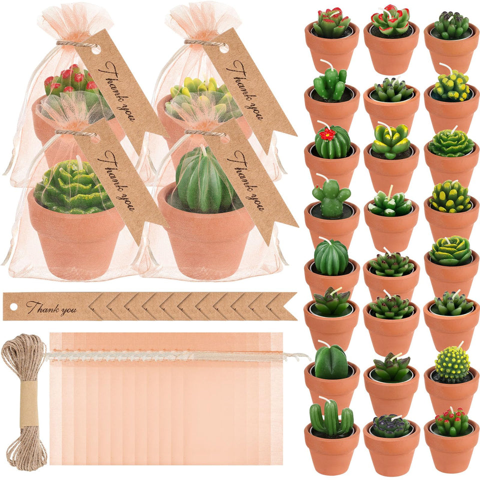 MTLEE succulent tealight candles pack for elegant table decor and gifts.