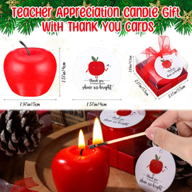 MTLEE thank you cards for teachers paired with candles for thoughtful gifts