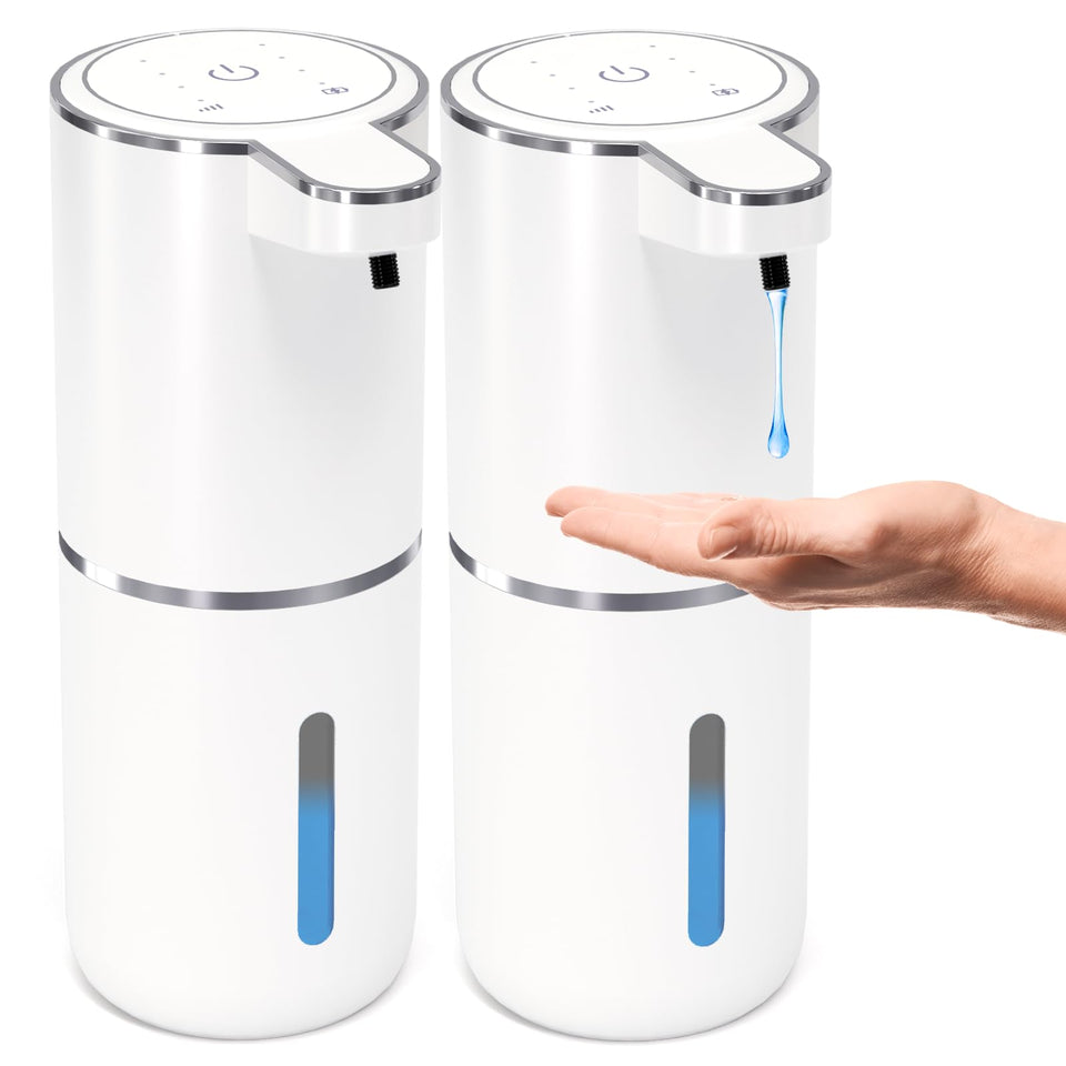 MTYGK 2-pack touchless dispenser front view promotes quick, hygienic handwashing.