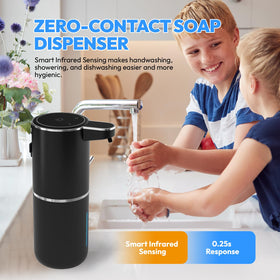 MTYGK foam dispenser in action showcasing touchless operation