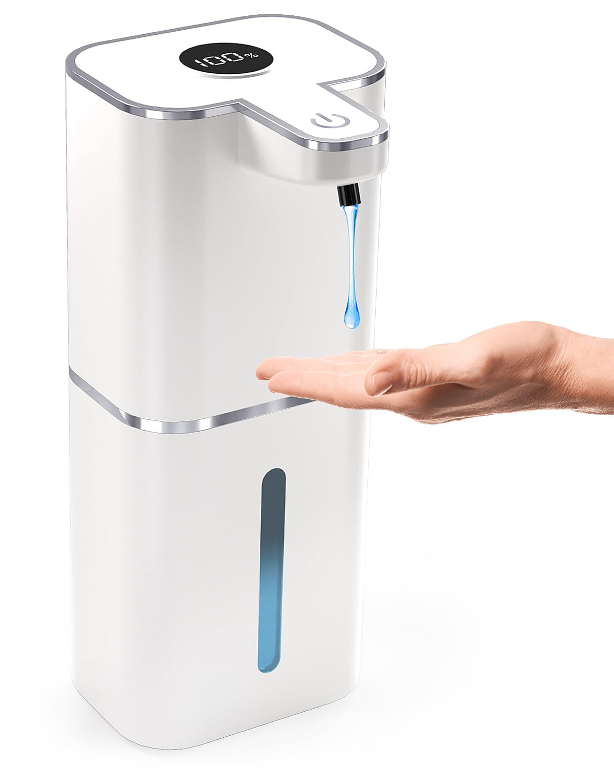 MTYGK automatic soap dispenser front view showcasing touchless hygiene in action.