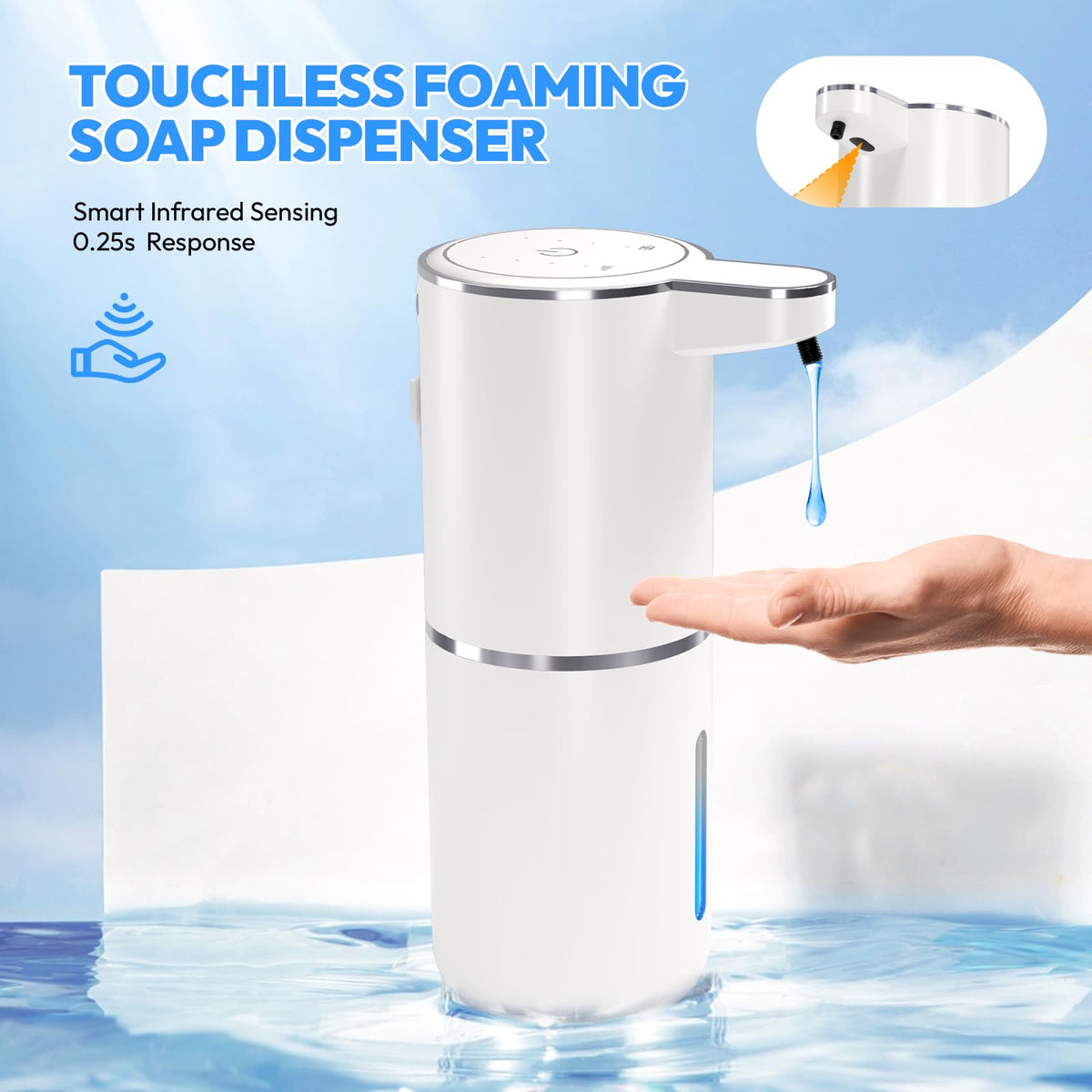 MTYGK sleek minimalist design complements bathroom and kitchen decor.