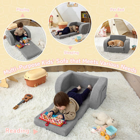 MuaMelop Toddler Couch 2-in-1 design for versatile use