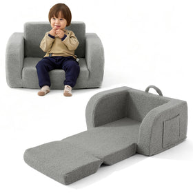 MuaMelop Toddler Couch fold-out grey cozy play and rest option